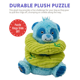 Charming Pet Ringamals Plush Puzzle Dog Toy - Panda image 1