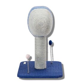 Petkit Sisal & Carpet Cat Scratch Post with Toys - Flying Fish image 1