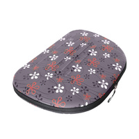 Ibiyaya Collapsible Traveling Shoulder Pet Carrier for Cats & Dogs - Grey with Flowers image 1