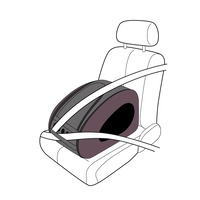 Ibiyaya Convertable Pet Carrier with Wheels - Chocolate image 1
