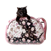 Ibiyaya Transparent Pet Carrier - Pink Valentine image 1
