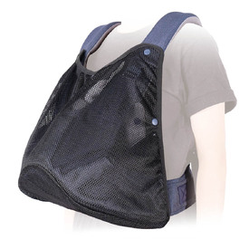 Ibiyaya Hug Pack Padded & Mesh Dog Sling Carrier - Denim Blue image 1
