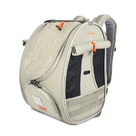 Ibiyaya Adventure Cat & Small Dog Carrier Backpack - Grey-Green image 1