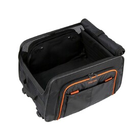 Ibiyaya JetPaw: Expandable Pet Carrier & Backpack - Obsidian/Orange  image 1