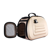 IBIYAYA Classic Foldable Pet Carrier with Multiple Access Points - Beige image 1