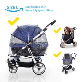 Ibiyaya Universal Raincover for Cleo, Monarch, Gentle Giant Strollers image 1