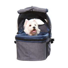 Ibiyaya CLEO Multifunction Pet Stroller & Car Seat Travel System in Denim image 1