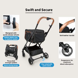 Ibiyaya JetPaw 3-in-1 Pet Stroller with Removable Carrier  image 1
