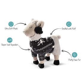 Fringe Studio Christmas Fa La La La Llama Plush Dog Toy image 1