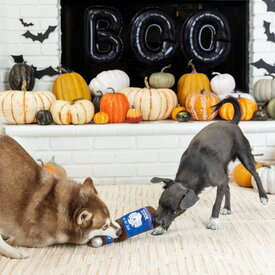 Fringe Studio Plush Bottle Squeaker Dog Toy - Here For The Boo-Ze image 1