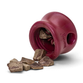 West Paw Toppl Treat Dispensing Wobbling Dog Toy & Food Bowl - Holiday Colours image 1