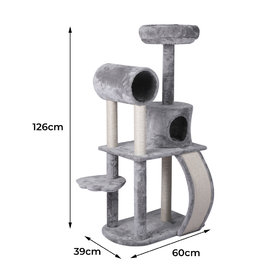 Cat Tree Tower Condo House Post Scratching Furniture Play Pet Activity Kitty Bed image 1