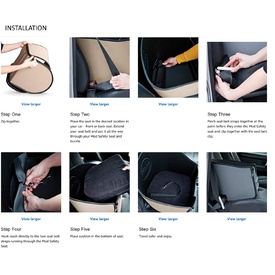 K&H Mod Safety Pet Car Booster Seat for Small to Medium Dogs up to 13kg - Grey image 1
