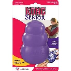 4 x KONG Classic Senior Dog Toy & Treat Dispenser for Older Dogs - Large image 1