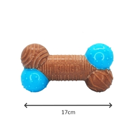 3 x KONG CoreStrength Bamboo Bone Dog Chew Toy image 1