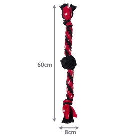 KONG Signature Rope Extra Large Dual Tug with Mega Knot Tug Dog Toy image 1