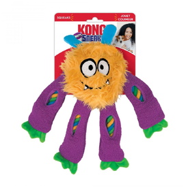 4 x KONG Sneakerz Knots Plush Squeaker Rope Dog Toy - Assorted Colours image 1