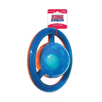 KONG Jumbler Disc 2-in-1 Squeak and Tug Dog Toy image 1