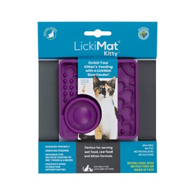 Lickimat Kitty Slow Food Bowl Anti-Anxiety Mat for Kittens image 1