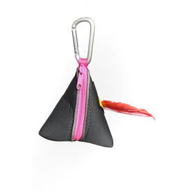 Max & Molly Neoprene Poop Bag Holder Triangle - Pink image 1