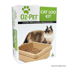 Oz Pet Cat Litter System - Sifter Set with Bonus Litter & Scoop - Charcoal image 1