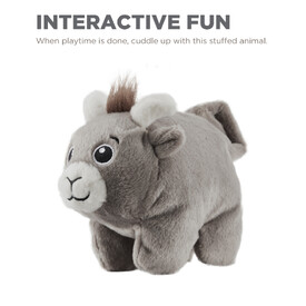 Outward Hound Tail Poppers Plush Extra Small Dog Toy - Goat image 1