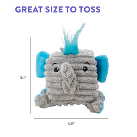 Outward Hound Cube-Eez 2-in-1 Squeaker Dog Toy - Elephant image 1