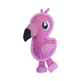 Outward Hound Fire Biterz Flamingo Tough Dog Toy image 1
