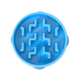 Outward Hound Fun Feeder Slow Food Bowl for for Dogs Blue Notch image 1