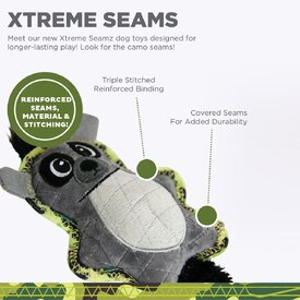 Outward Hound Xtreme Seamz Squeaker Dog Toy - Lemur image 1