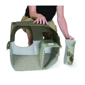 Omega Paw Roll n Clean Easy Clean Covered Cat Litter Box image 1