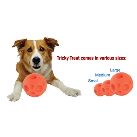 Omega Paw Tricky Treat Ball Treat & Food Dispensing Dog Toy - Small image 1