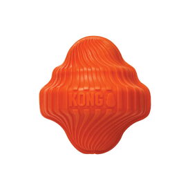 KONG Squeezz Orbitz Spin Top Squeaker Dog Toy - Random Colour - S/M image 1
