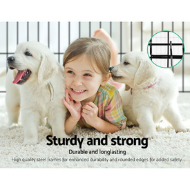 8 Panel Pet Dog Budget Playpen Puppy Exercise Cage Enclosure Play Pen Fence - Size 30 image 1