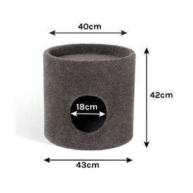 BOSSCAT Franco Premium Cat Scratcher Cubbie with Claw-Care Carpet image 1