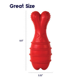 Petstages Grunt & Fetch Rubber Bunny Dog Toy image 1