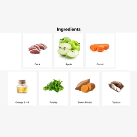 Prime100 SPD Air Dried Dog Food Single Protein Duck & Sweet Potato  image 1