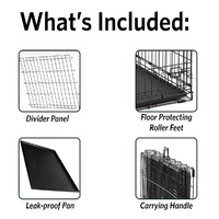 Midwest Contour Double Door Dog Crate with Divider [Size: 30 - 830DD] image 1