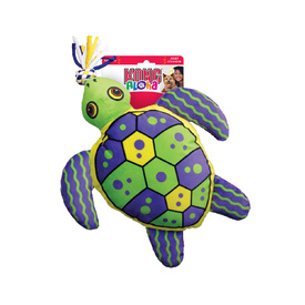 KONG Aloha Turtle Canvas Squeaker Tug Dog Toy - Small/Medium image 1