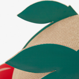 Vetreska Fruity Cardboard Cat Scratcher Post - Cherry image 1