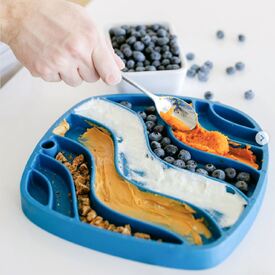 West Paw Feast Lick Mat Slow Feeder for Dogs - Waves image 1