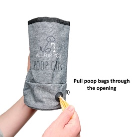 All Fur You Dog Poop Can Grey | Hygienic Waste Disposal image 1