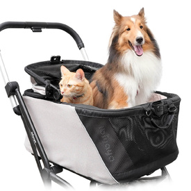 Ibiyaya InstaCollapse 2-in-1 Dog Stroller & Car Seat Carrier | Fold, Go, & Travel with Ease image 1