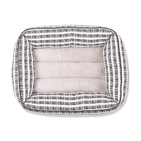 Mog & Bone Bolster Dog Bed - Black & White Mosaic image 1