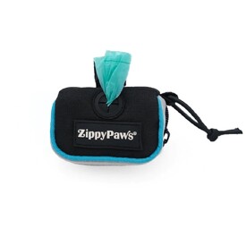 Zippy Paws Adventure Leash Dog Poop Bag Dispenser + BONUS Roll - Volcano Black image 1