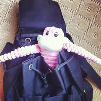 Zippy Paws Spencer the Crinkle Monkey Long Leg Plush Dog Toy - Pink image 1