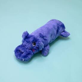 Zippy Paws Crusherz with Replaceable Plastic Squeaker Bottle Dog Toy - Hippo image 1