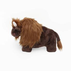 Zippy Paws Wooliez Plush Squeaker Dog Toy - Billie the Bison  image 1