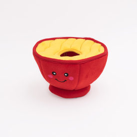 Zippy Paws Burrow Interactive Dog Toy - Ramen Bowl with 3 Squeaker Toys image 1