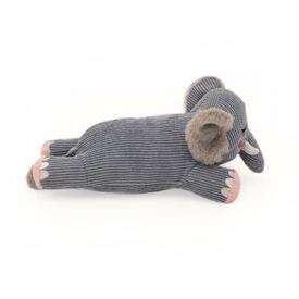 Zippy Paws Snooziez with Silent Shhhqueaker Plush Dog Toy - Elephant  image 1